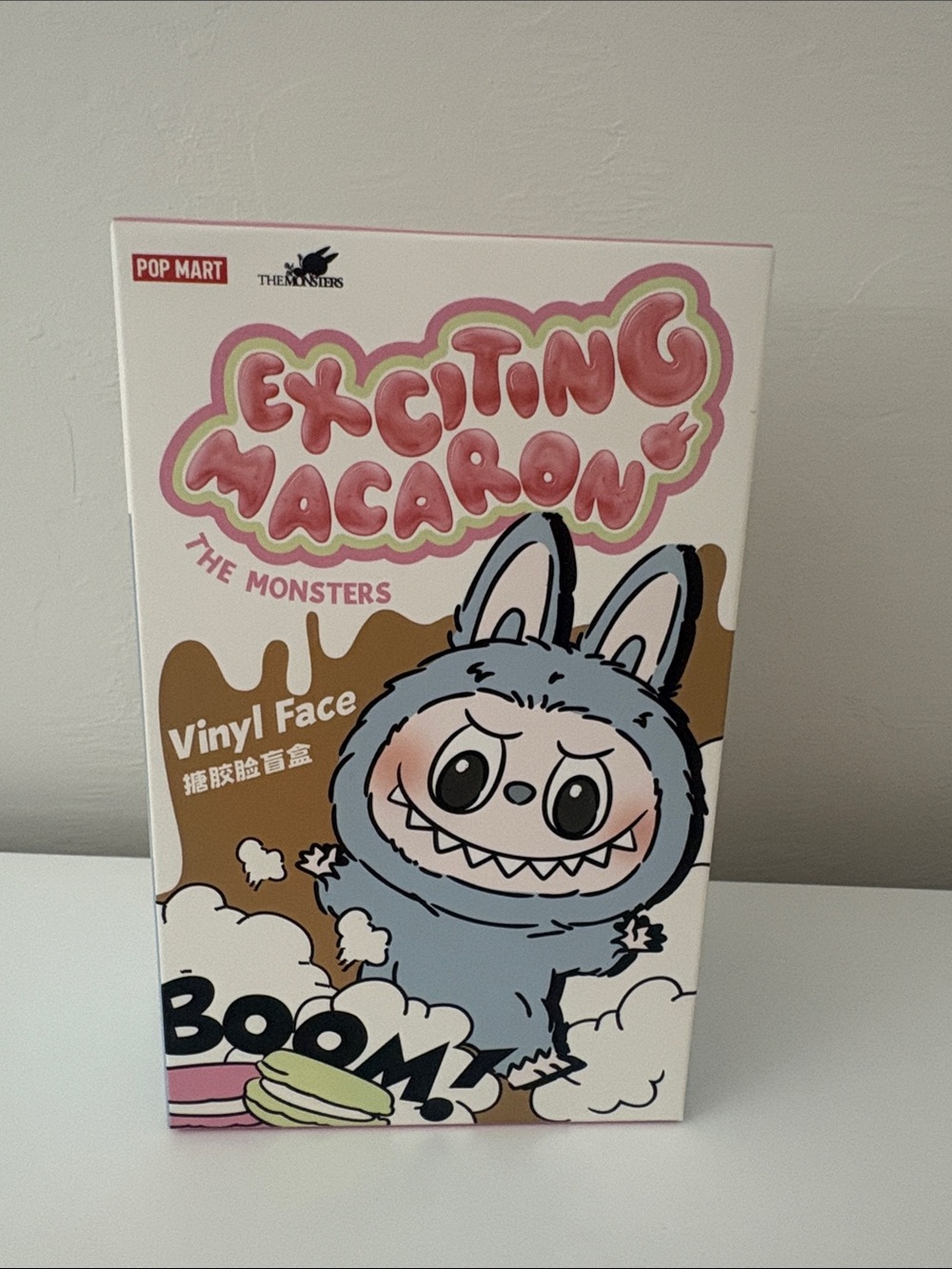 POP MART Exciting Macaron The Monsters Vinyl Face - Sesame Bean Labubu